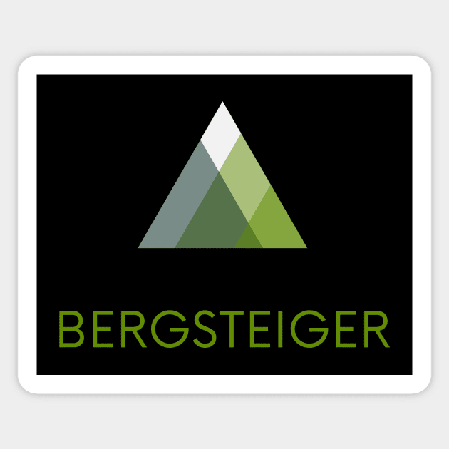 Bergsteiger Alpen und Gebirge wandern & klettern Sticker by SNZLER